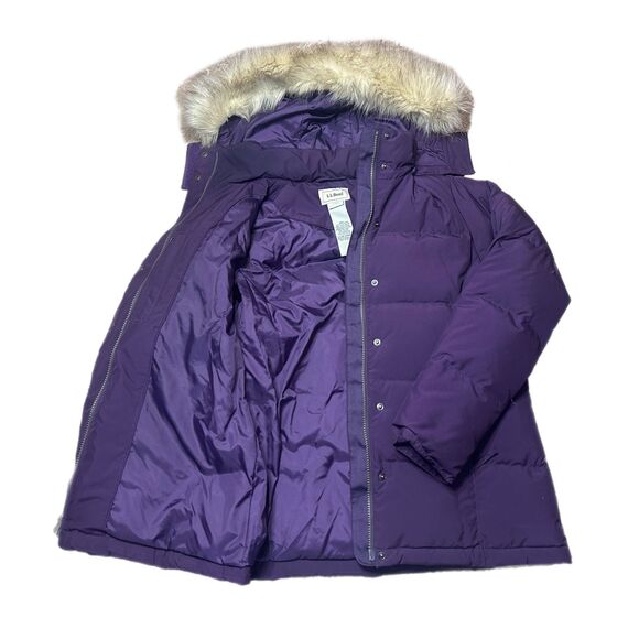 L.L. Bean Women's Ultrawarm Down Jacket In Purple Size S - Picture 5 of 9